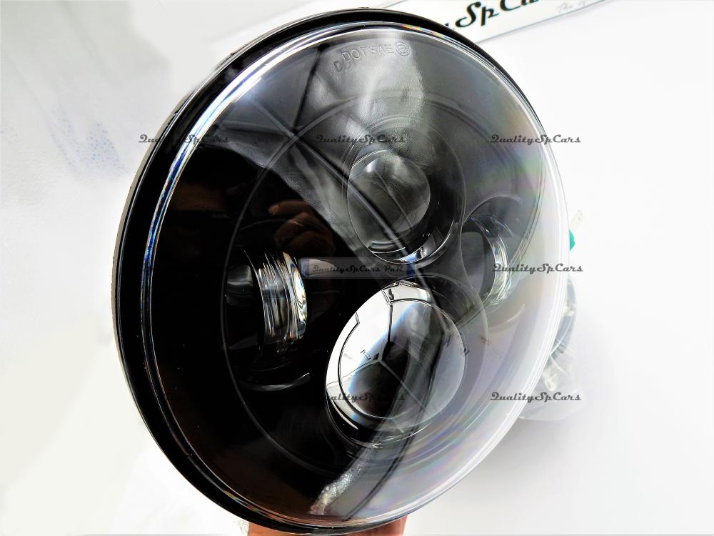 Optique Full LED Moto 6081S - Rond 7 40W 4500Lms 5500K - Chromé