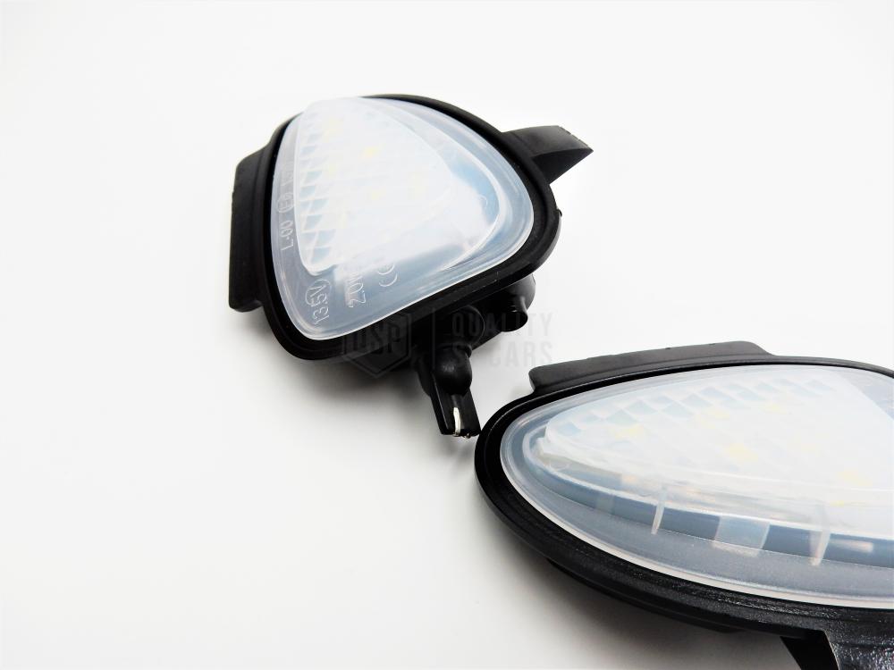 2X LED Aussen Spiegel Umfeldbeleuchtung Umgebungslicht für VW Touran 1T3,  Canbus 6.500k Weißes Eis Plug