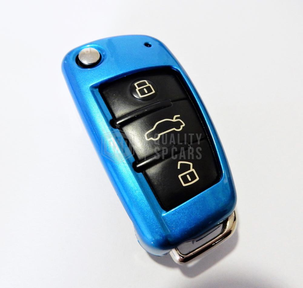 Rigid Schlüssel Fernbedienung Schutz Hülle Blau für Audi Gehäuse aus Thermischer  Abs
