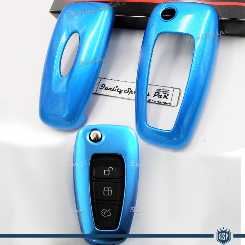 Rigid Schlüssel Fernbedienung Schutz Hülle metallisch Blau für Ford Gehäuse  aus Thermischer Abs