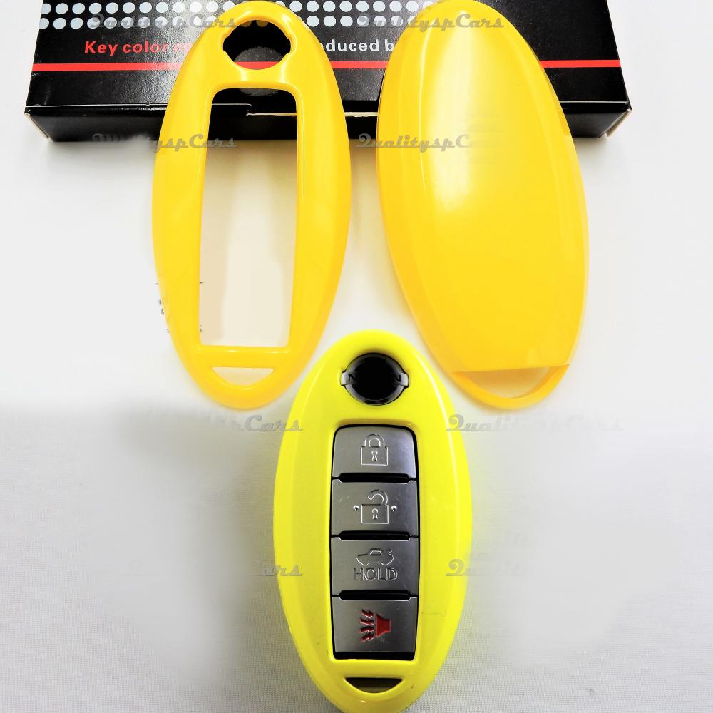 Rigid Schlüssel Fernbedienung Schutz Hülle Gelb für Nissan Note II (E12)  Gehäuse aus Thermischer Abs