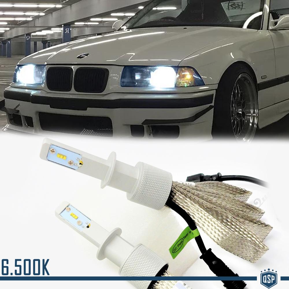KIT AMPOULES LED H1 CANBUS POUR BMW SÉRIE 3 (E30) 82-92 6500K 8000LM BLANC  PUR