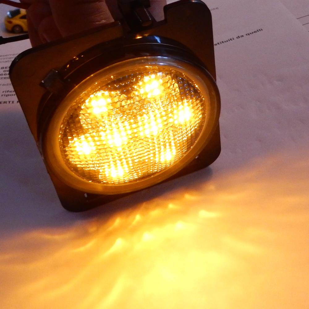 Vorne Gitter Gelb LED Licht 4Stk/Kit passt für Jeep Compass 2011 to 2021