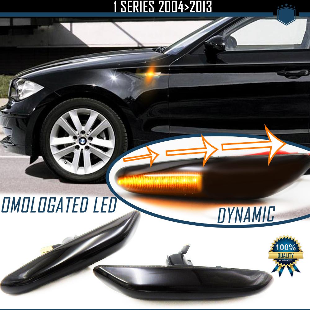 X2 Laufeffekt Blinkern LED Sequentiell Für BMW 1ER (E87, E81, E82, E88),  Genehmigt, Shwarze Linse, Canbus Kein Fehler