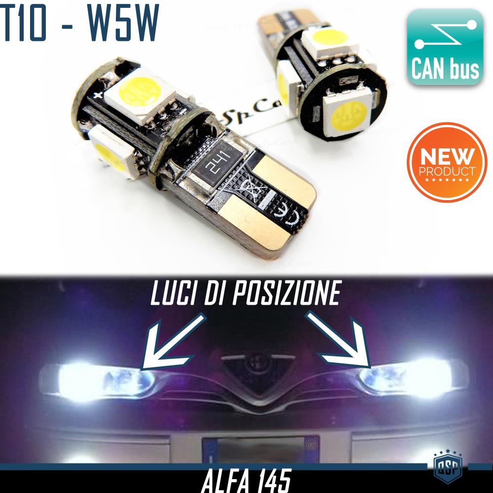 2x LED Standlicht Birnen für Alfa Romeo 147 Facelift (05-10), T10 W5W 6500K  Weiß Eis