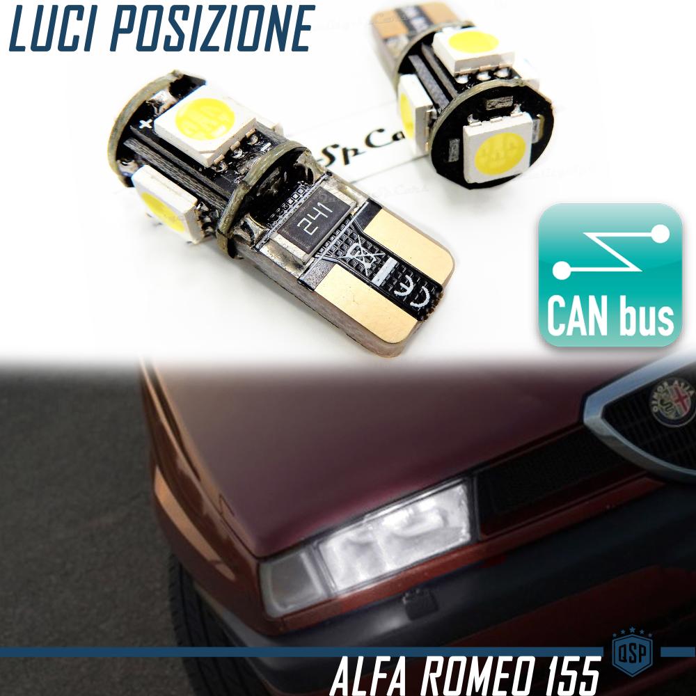 2x LED Kennzeichenlicht Birnen für Alfa Romeo 155, T10 W5W 6500K