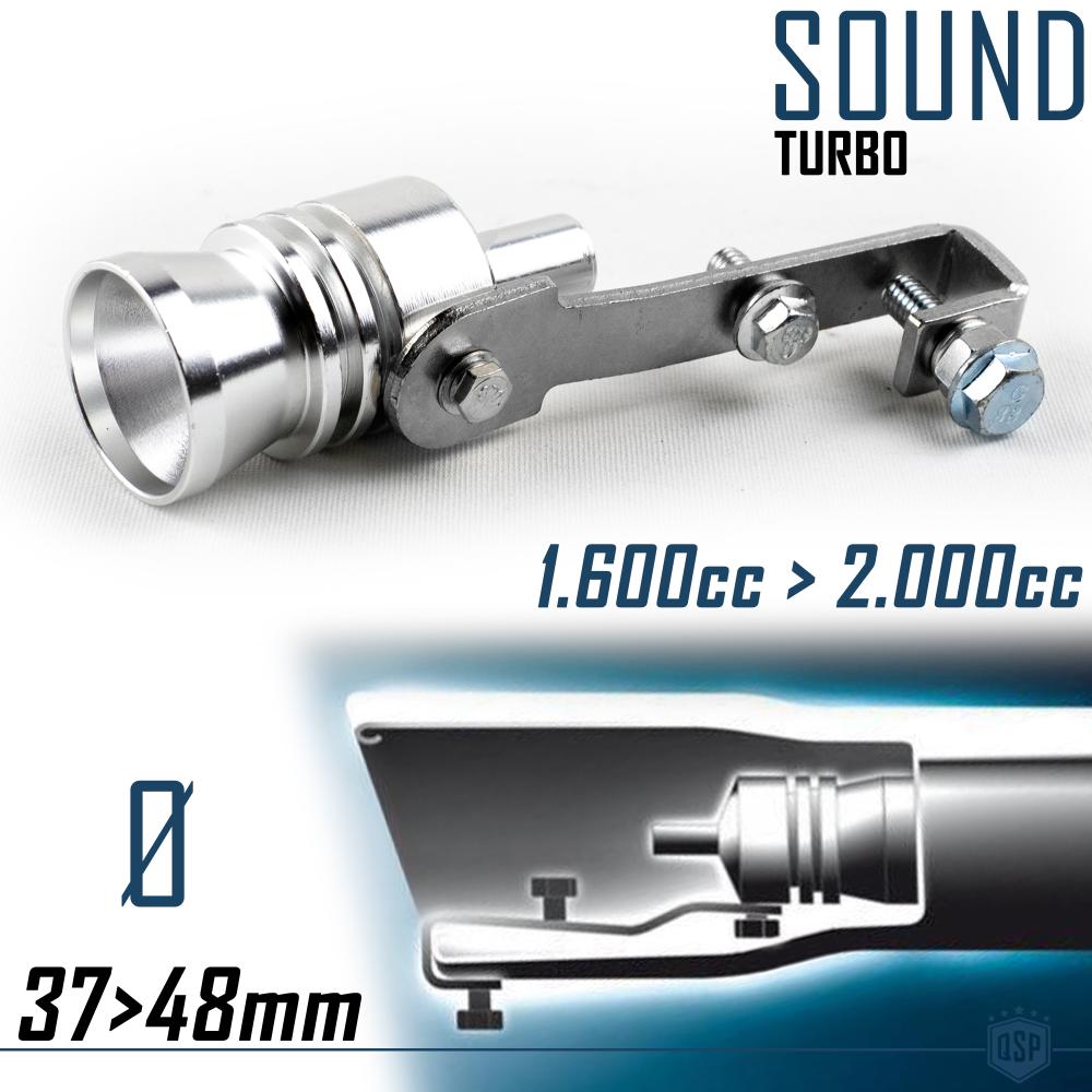 Auto Turbo Sound Pfeife Endrohr Tuning | Auspuff Turbopfeife Simulator |  Ventil für Schalldämpfer Ø 37-48mm