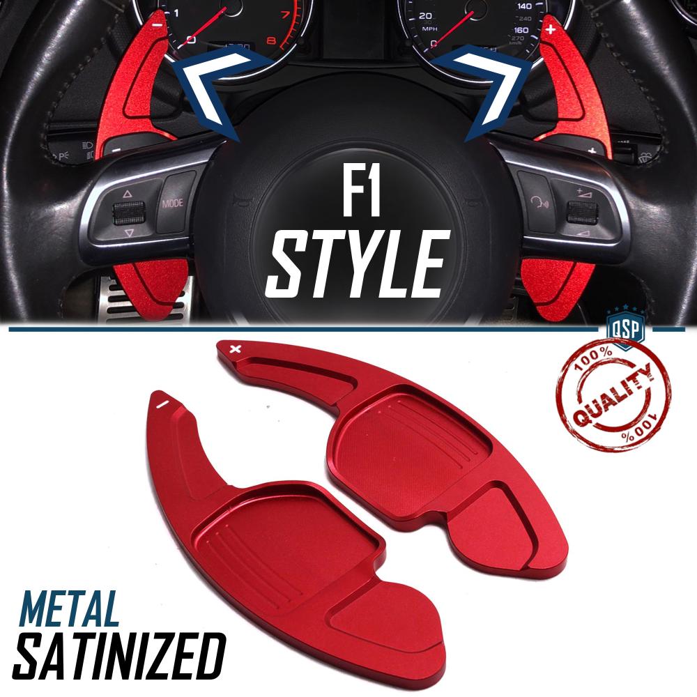 Red Carbon Fiber Steering Wheel Paddle Shifter For Audi A3 A4 B8 A5 A6 A7  Q3 Q5