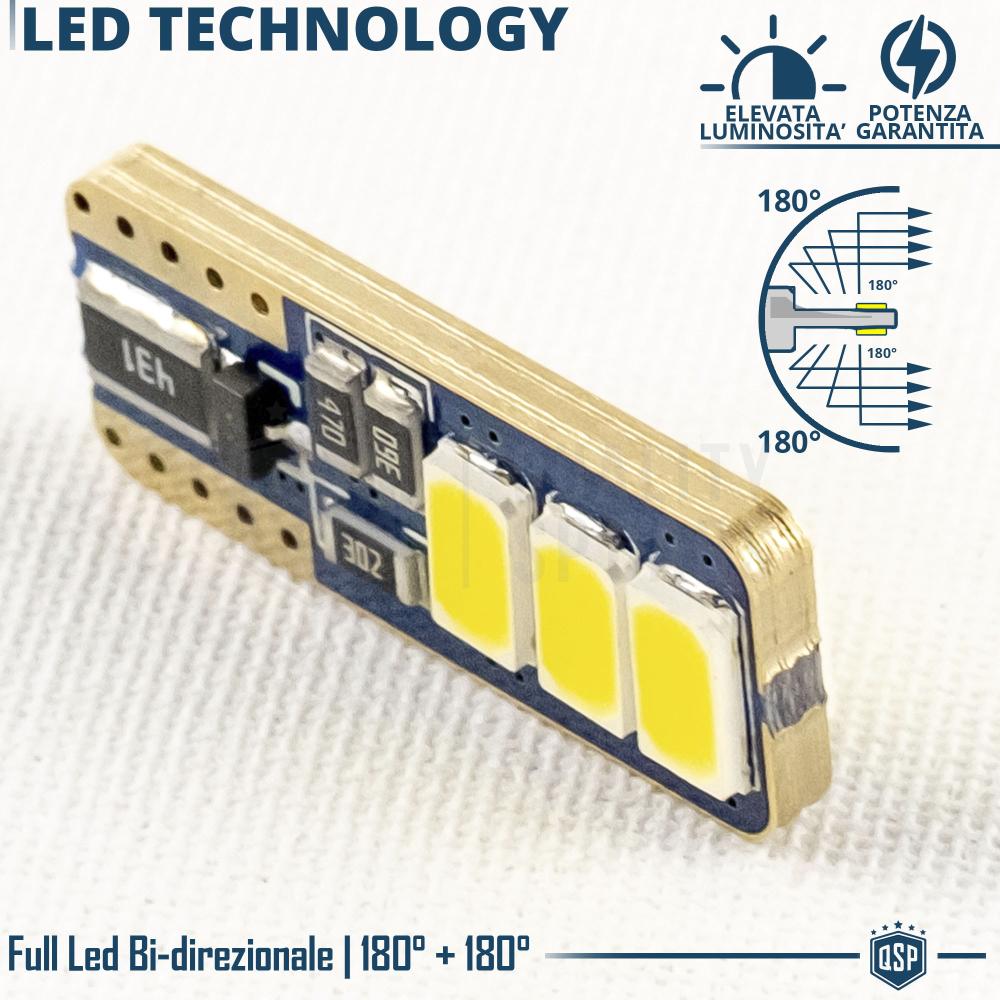 X2 LED Lampen Standlicht T10 W5W | 6500K Weiß 100% CANBUS Kein Fehler | mit  Nickel GOLD | Plug & Play