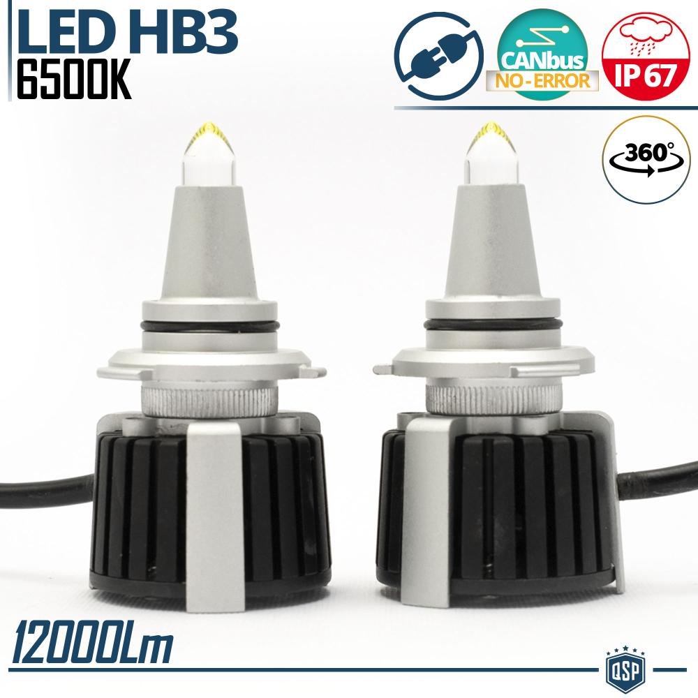 Quartz HB3 LED Bulbs Kit 360° CANBUS