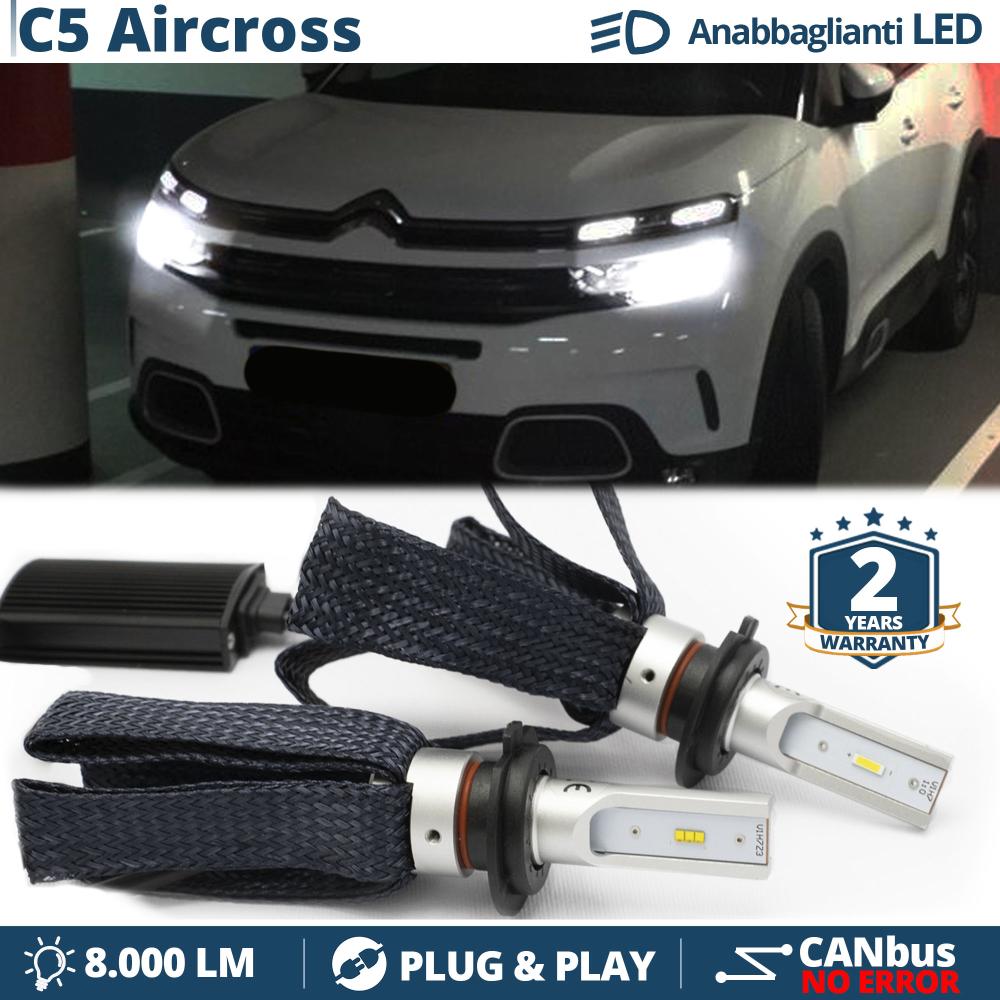 Junior protest Flad H7 LED Kit for Citroen C5 Aircross Low Beam CANbus Bulbs | 6500K Cool White  8000LM