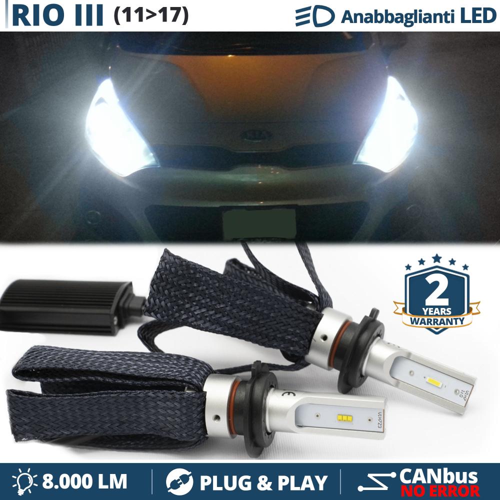 Kit Lampadine LED per Kia Rio 3 Anabbaglianti H7 Luce Bianca CANbus 6500K