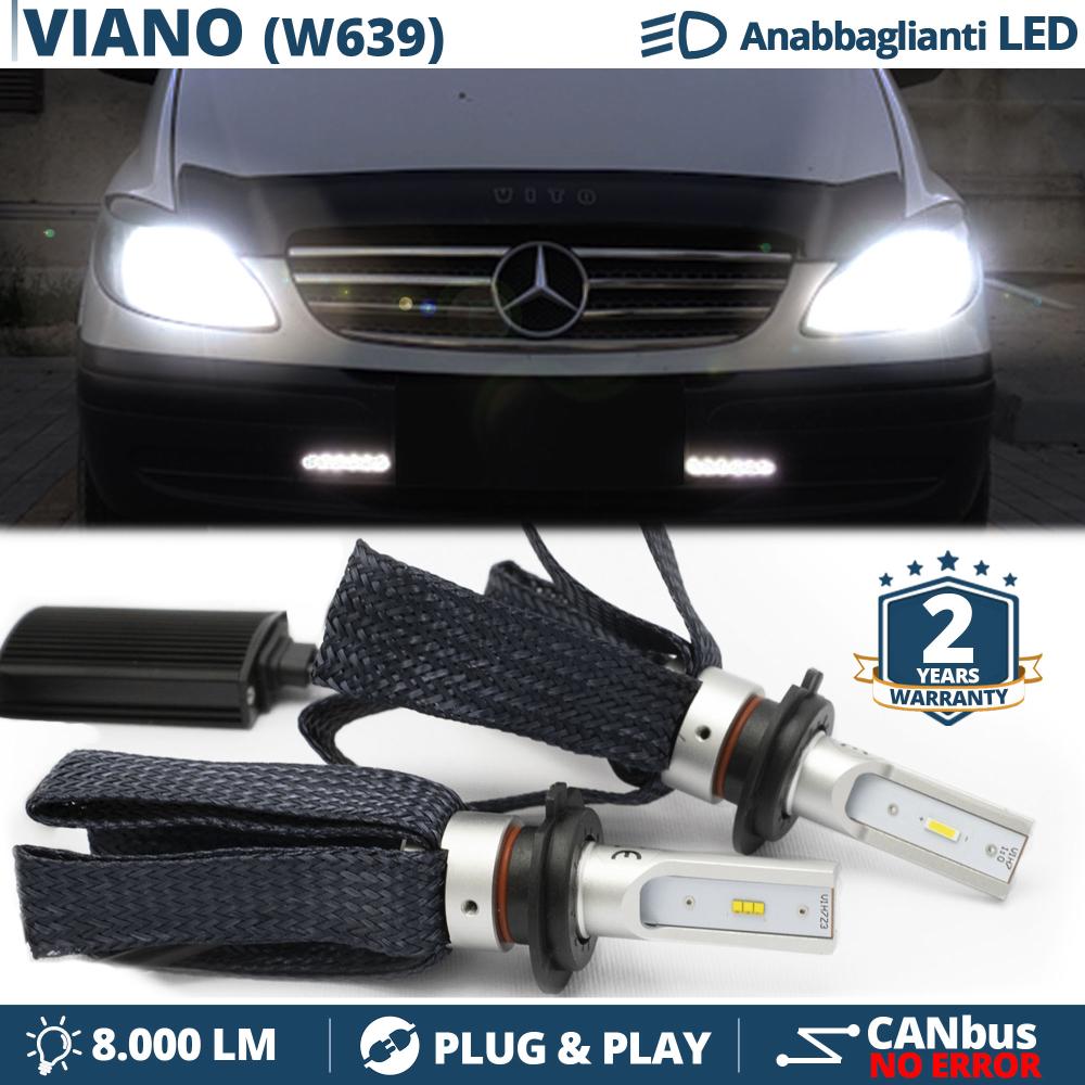 For Mercedes Viano 2003-2016 Front Fog Light H7 Xenon Headlight Bulbs Pair Lamp