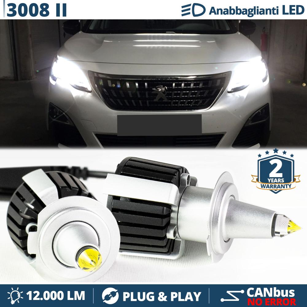 Kit Full LED H7 Per Peugeot 3008 2 Luci Anabbaglianti LED Bianco