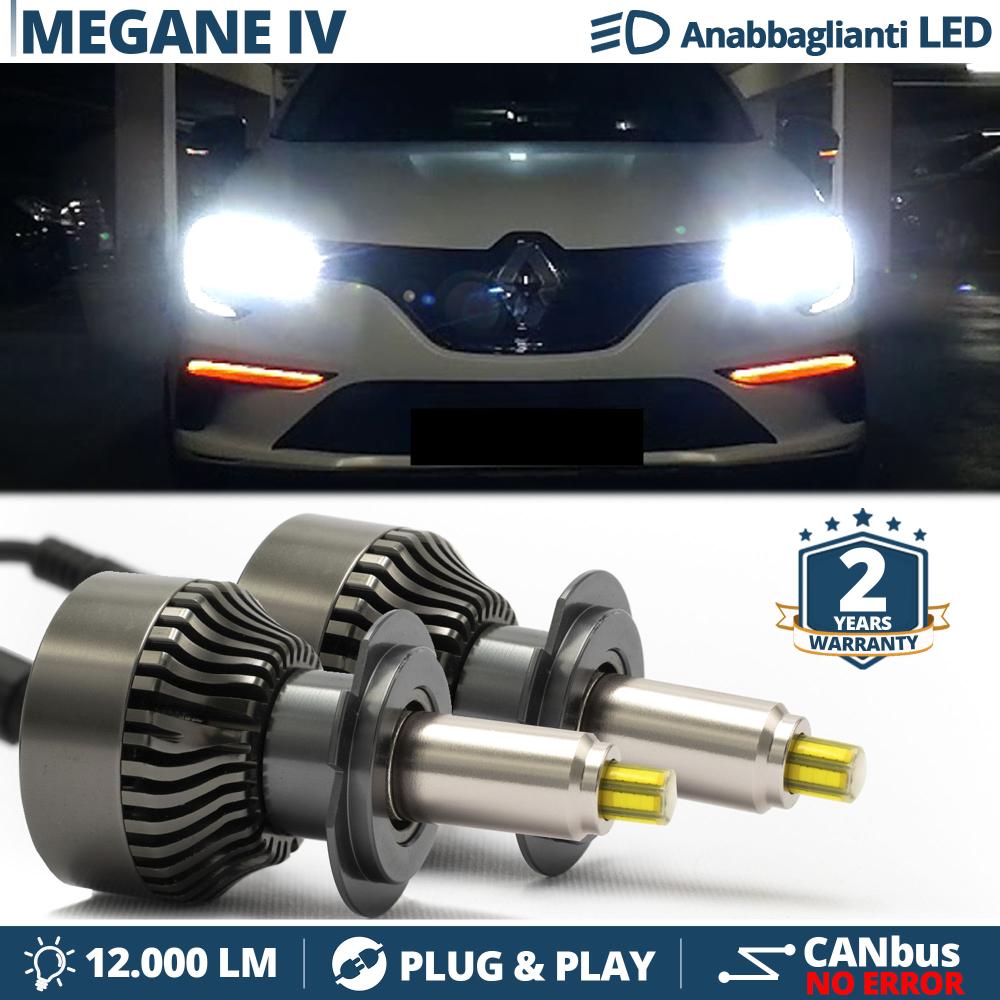KIT 4 ampoules led H7 PX26D ELISTAR V10 6000K pour Renault Megane 4