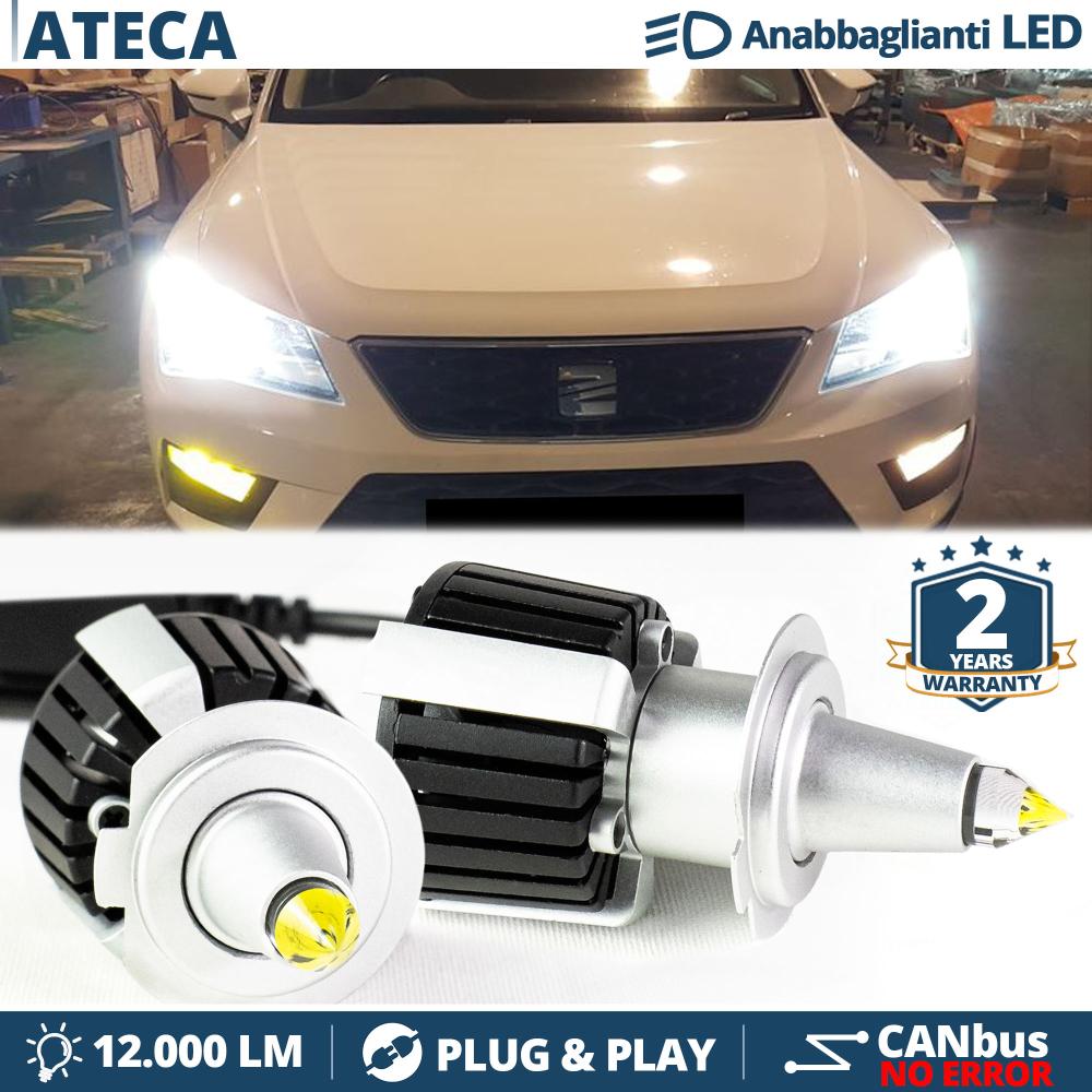 Kit LED H7 para Seat ATECA Luces de Cruce, Bombillas LED CANbus Blanco  Frío