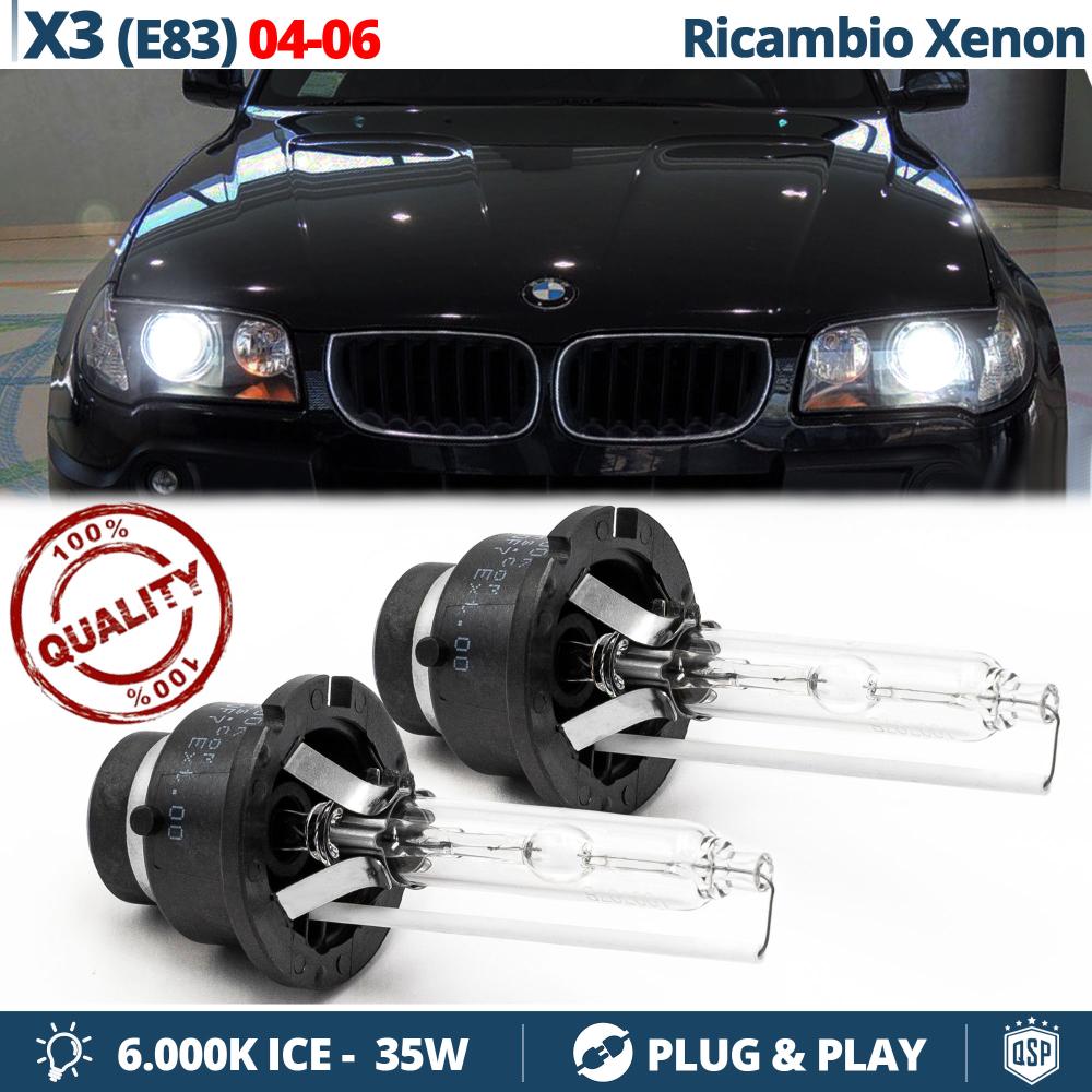 2x Bombillas Xenon D2S de Repuesto para BMW X3 E83 PRE-FACELIFT