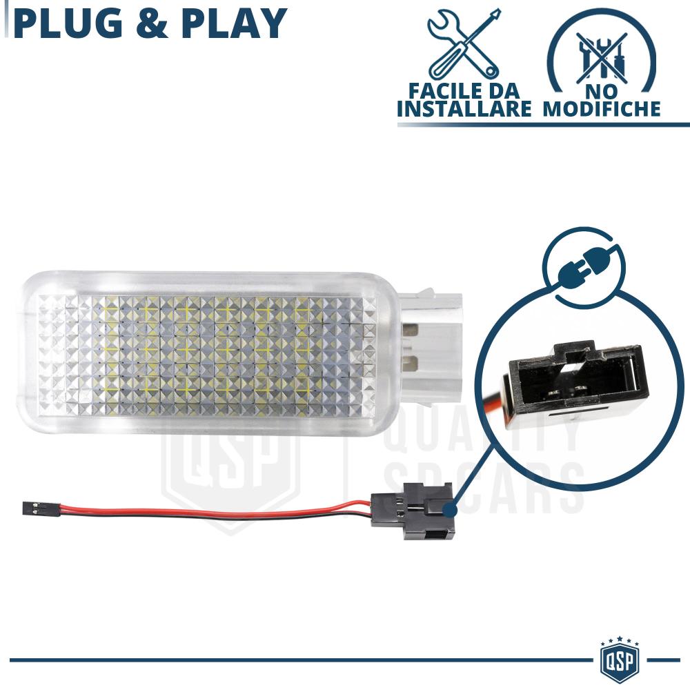 2 KENNZEICHENBELEUCHTUNG LED für AUDI A3 A4 A5 A6 A8 Q7 CANBUS 18 LED  6.500K Weißes Eis Plug & Play