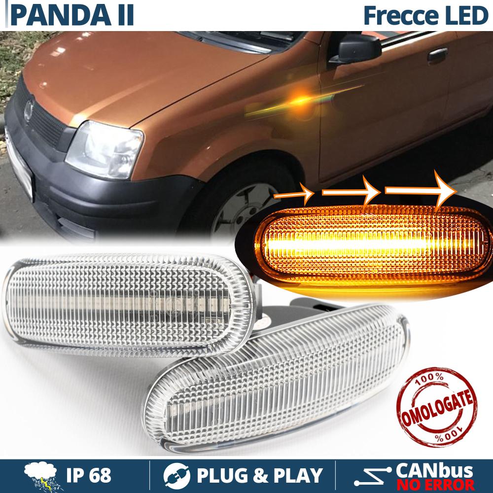 X2 Laufeffekt Blinker LED Für Fiat PANDA 2 (169) Sequentiell Genehmigt,  Canbus Kein Fehler