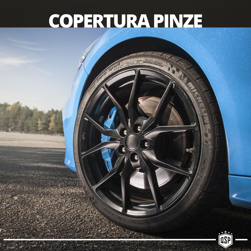 2 Cover COPRI PINZE Freni Blu Universali Auto Sport Tuning 19CM in  ALLUMINIO
