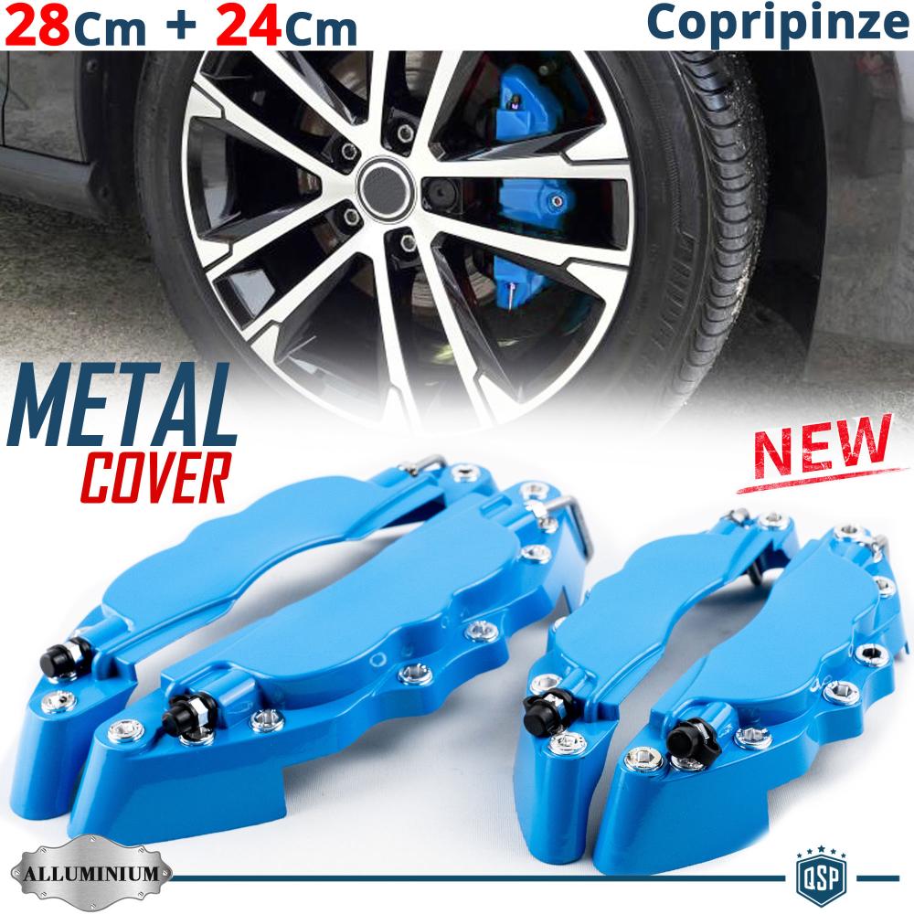 Majatou Caliper Cover 2pcs Car Aluminum Brake Caliper Protector Cover for Wheel Hub 16in-17in Medium Blue Car Brake Caliper Cover 