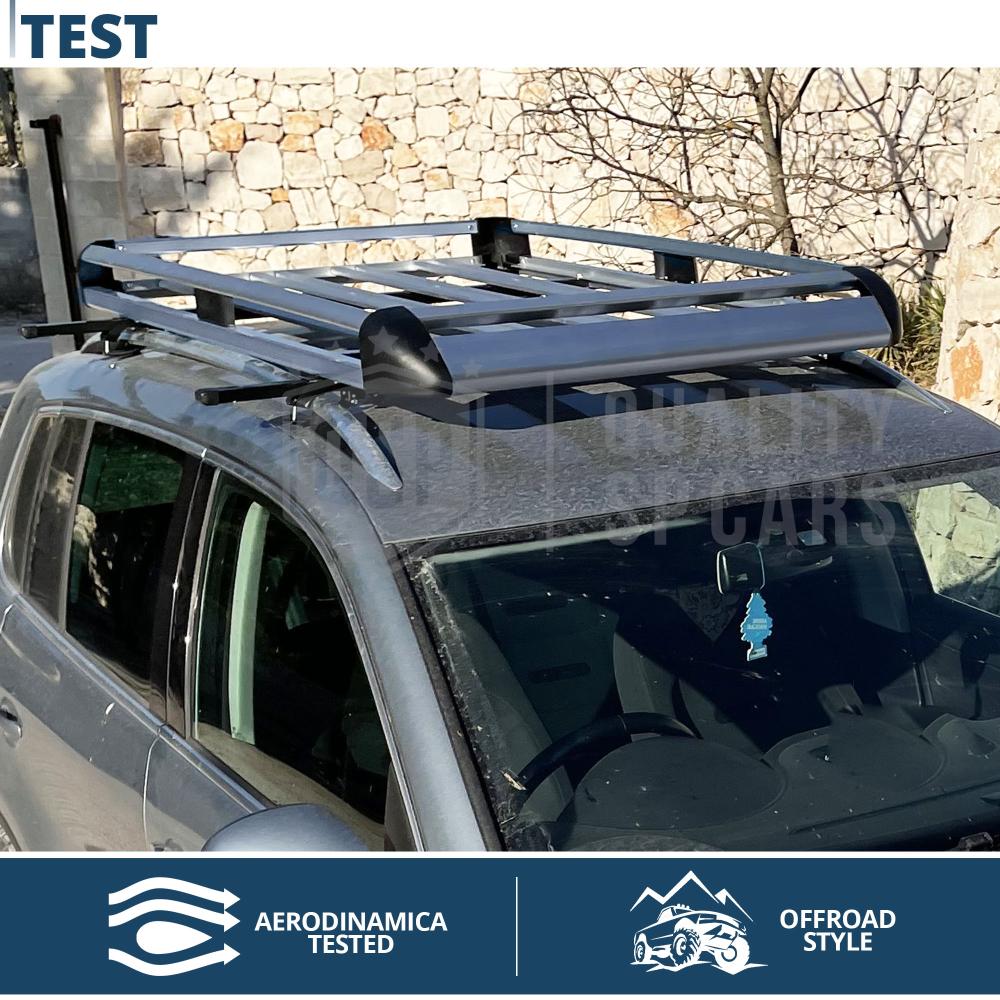 Porte-bagages de toit de base VW Caddy 5 (SB) avec barres transversales à  rainure en