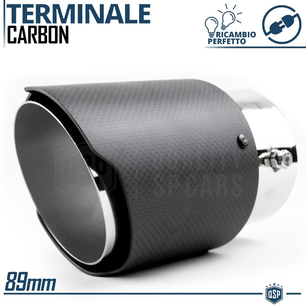 RM Motors Carbon Auspuffblende - Blende 89 mm, Klemme 54 mm, Glän, 50,90 €