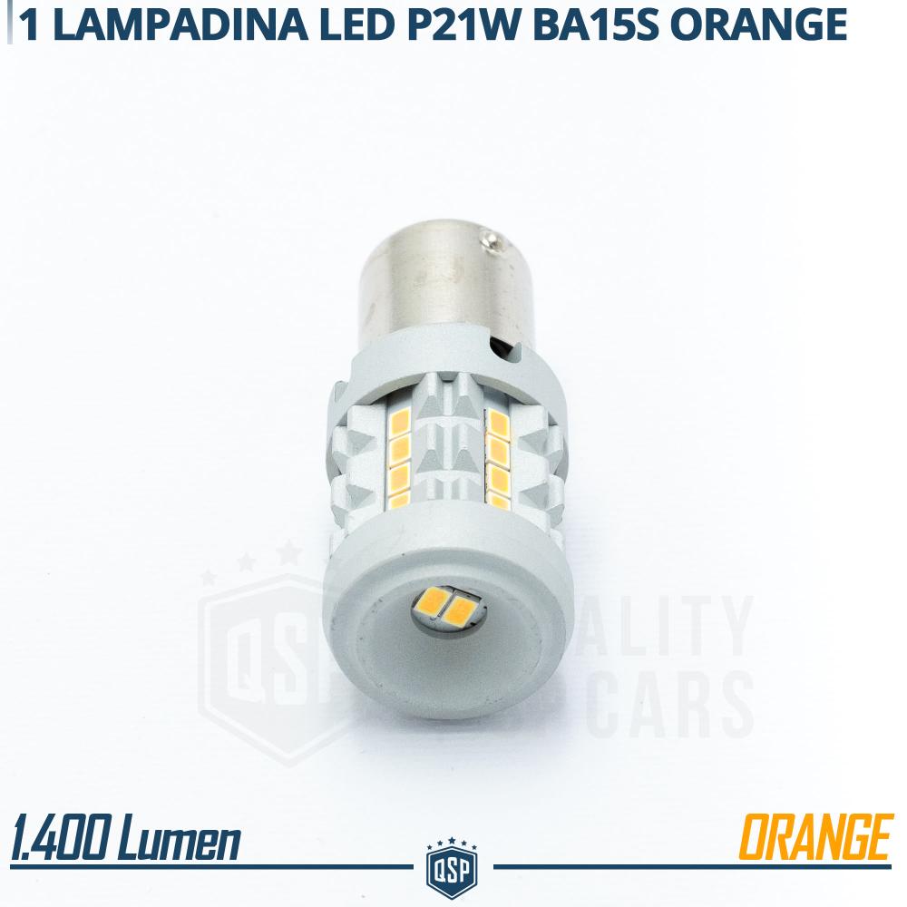 ledson - p21w / ba15s - 12smd led - 10-40v - orange