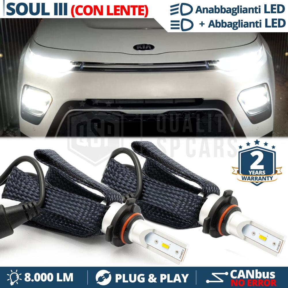 HB3 LED Kit for KIA SOUL 3 Low + High Beam Projector Headlights