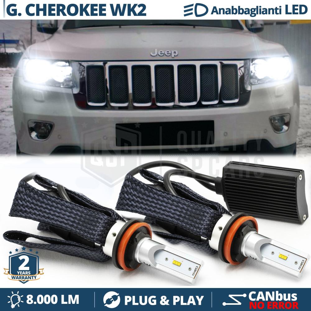 BEVINSEE H11 LED Phare Ampoule Blanc pour Jeep pour Grand Cherokee III WH,  WK