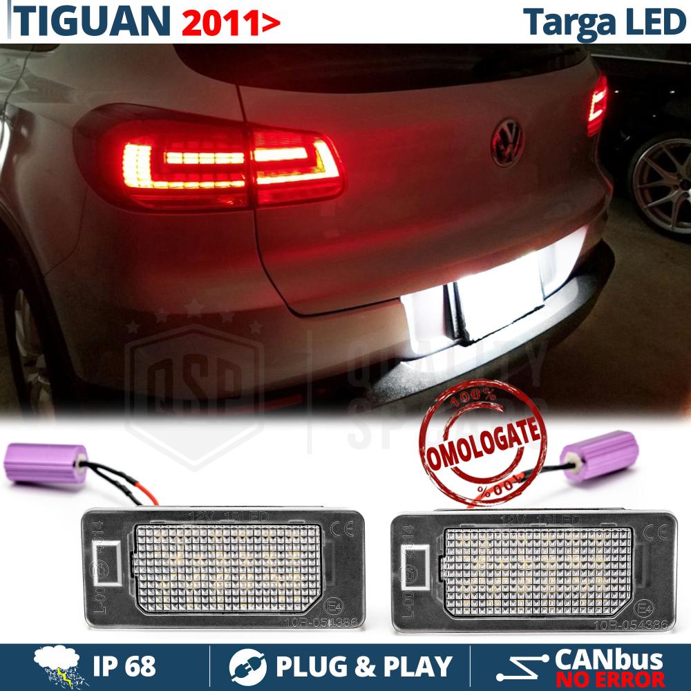 2 Kennzeichen Beleuch LED Lampe für VW TIGUAN 5N Facelift | CANbus, 18 LED  6500K Weißes Eis | Plug & Play