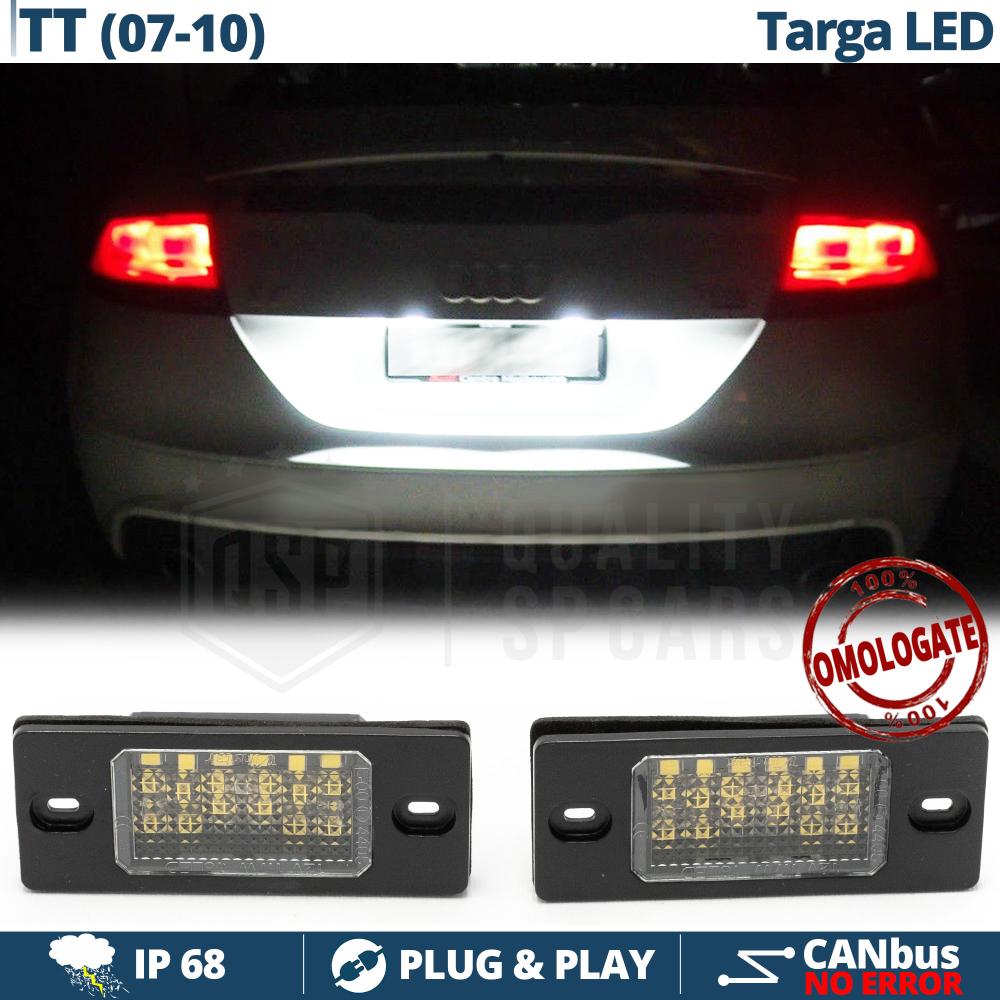 2 Kennzeichenbeleuchtung Led Für Audi TT 8J, Canbus 6.500K Weiße