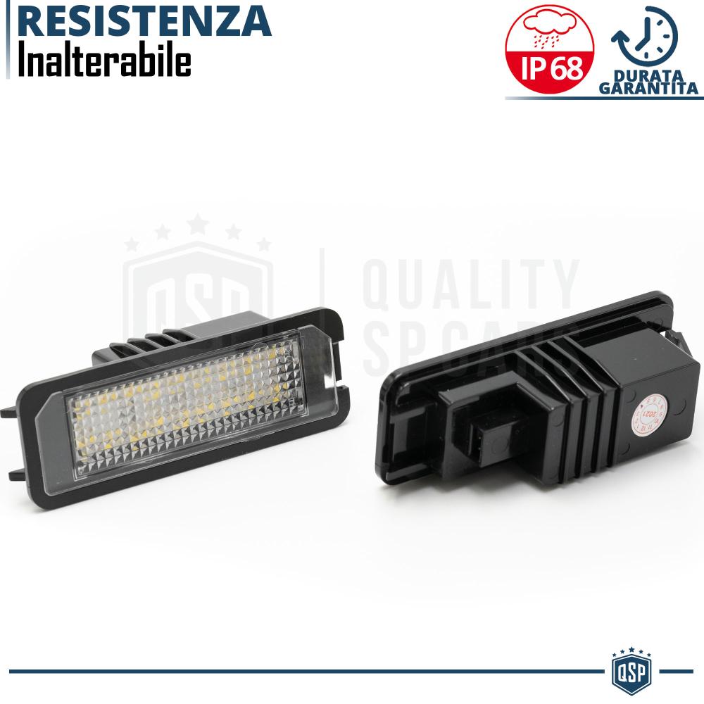2 Luces de Matricula LED para Seat Leon MK3 (5F) 100% CANbus, 18 LED 6.500K  Blanco Frío, Plug & Play