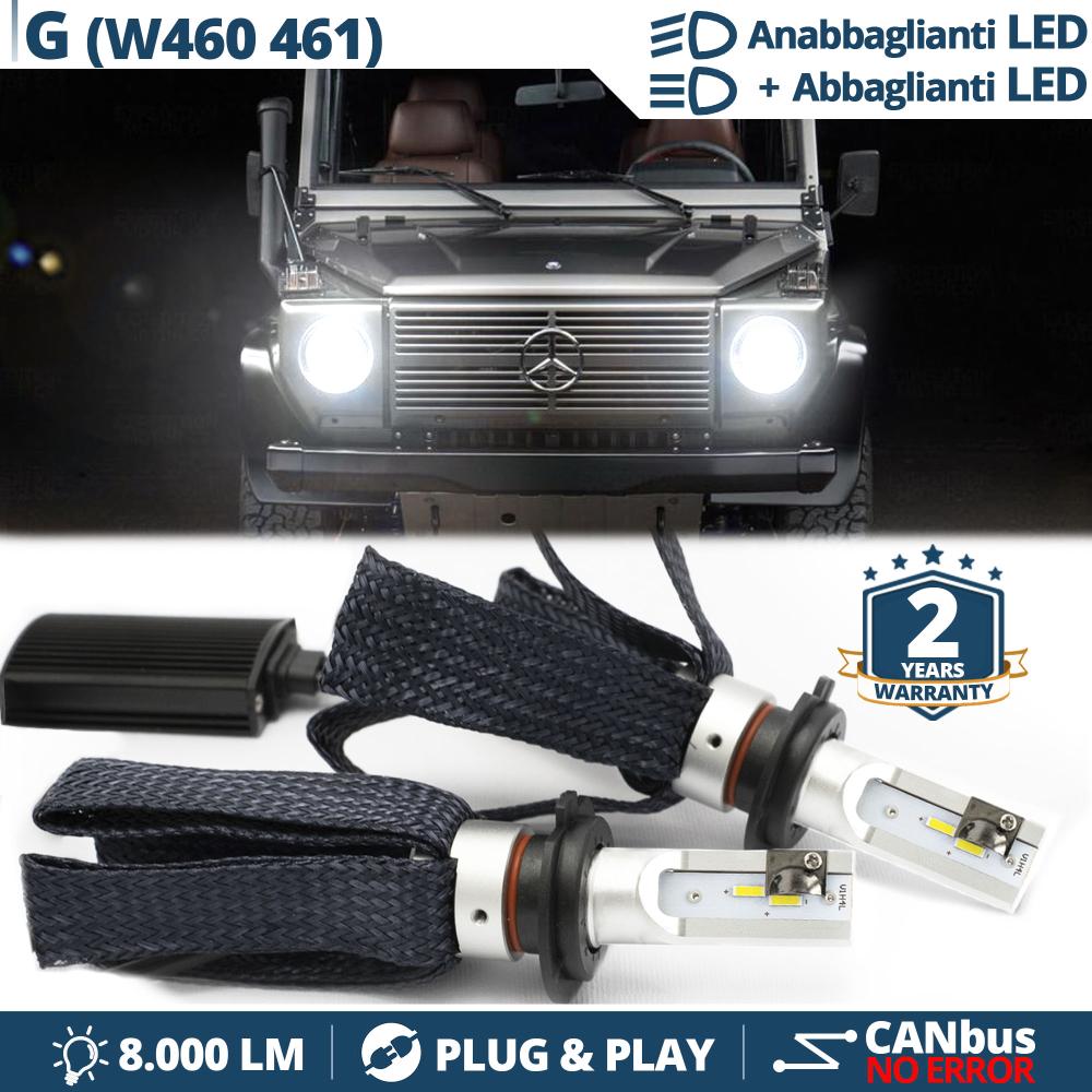 G-Klasse LED-Scheinwerfer schwarz CAN-Bus H4 LWR Nachrüstkit für w463 w461