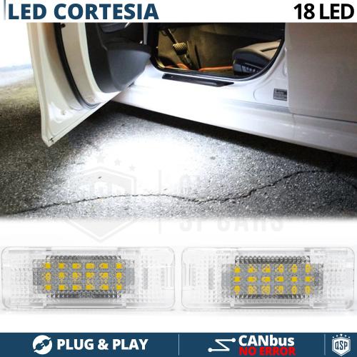 2 Luci di Cortesia LED Per BMW | Placchette LED Sottoporta Luce Bianca POTENTE | CANbus NO Errori