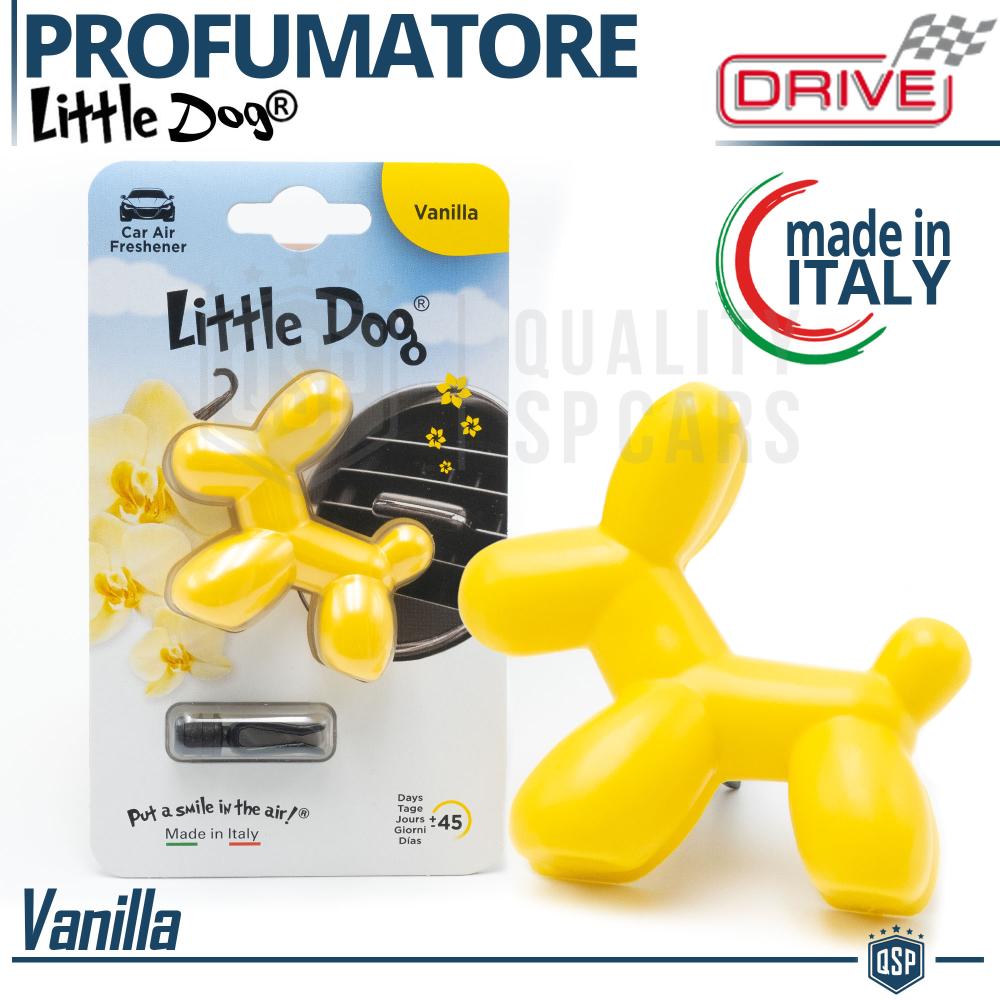 PROFUMATORE Auto Cagnolino Little Dog® GIALLO, Profumo VANIGLIA 45gg