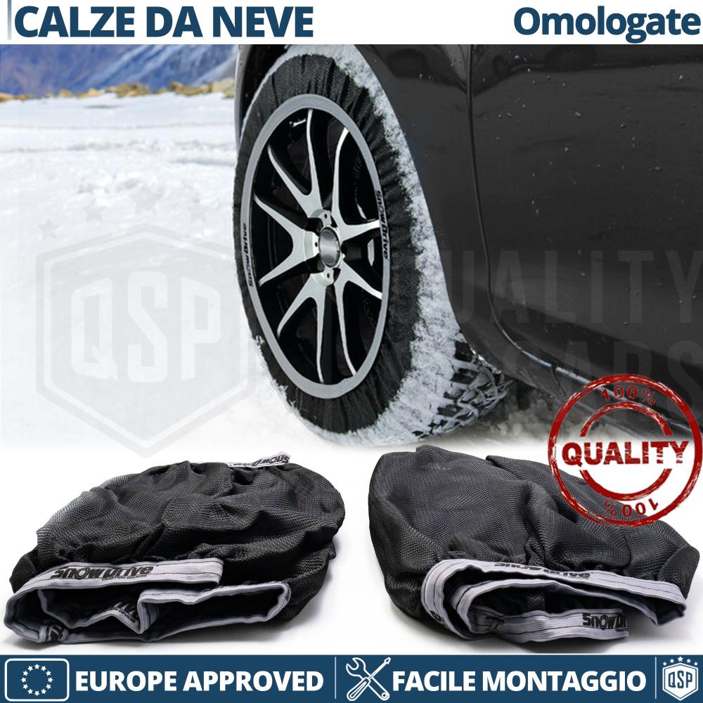 Snow Socks for Jeep Wrangler TJ, EN-APPROVED for Italy and Europe |  Alternative Snow Chains