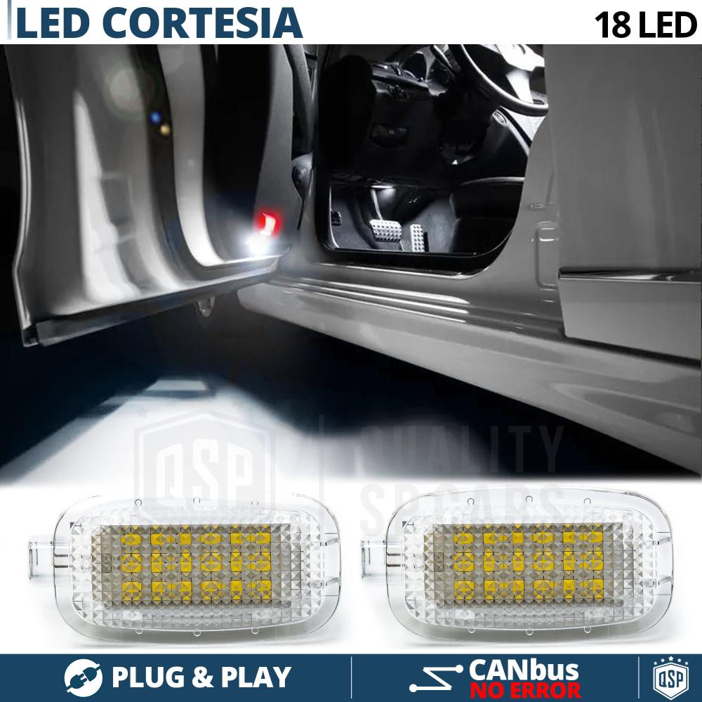 2 Luces de Cortesia LED para MERCEDES ML W164, Plafones Debajo Puerta Luz  BLANCA