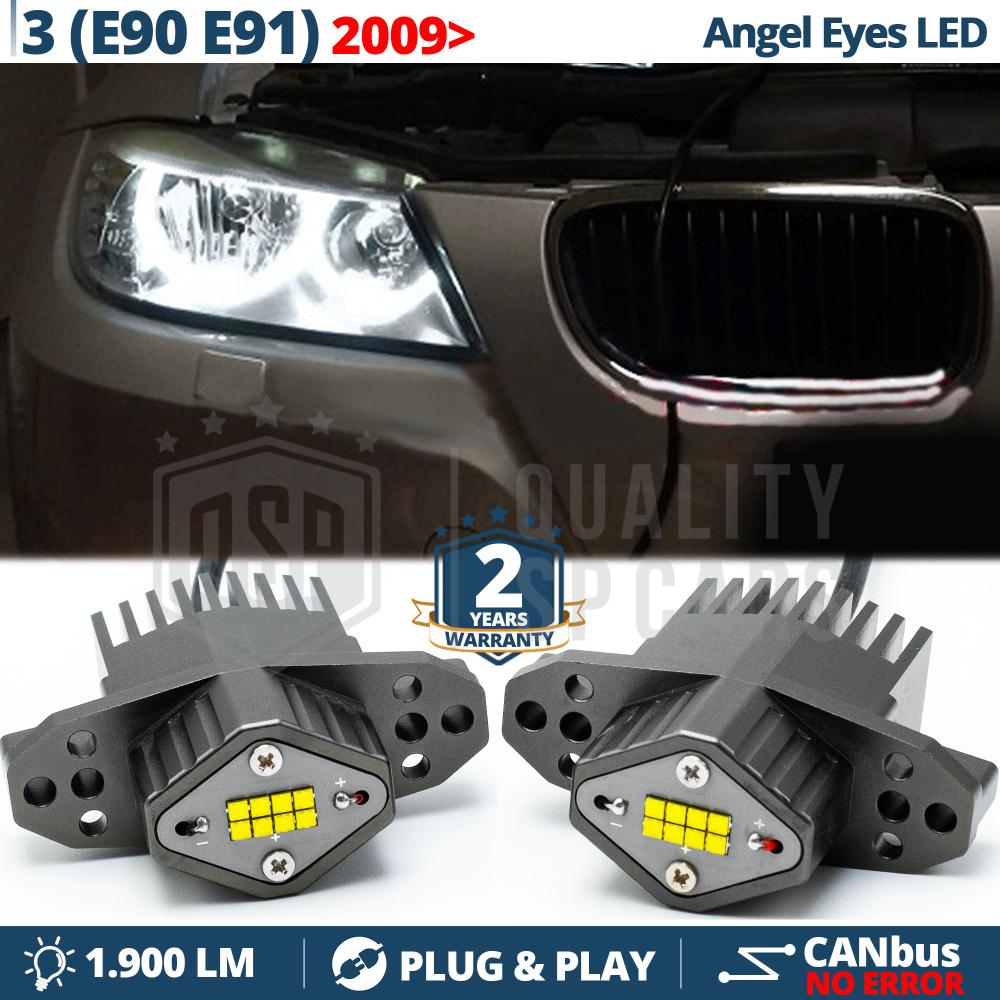 Pack Leds angel eyes (anneaux) pour BMW Serie 3 E90 phase 1