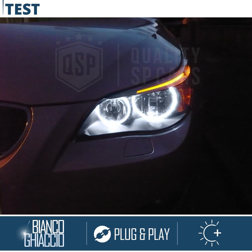 LED ANGEL EYES For BMW 5 Series E60 E61 FACELIFT, WITH HALOGEN | White  Light 60W CANbus