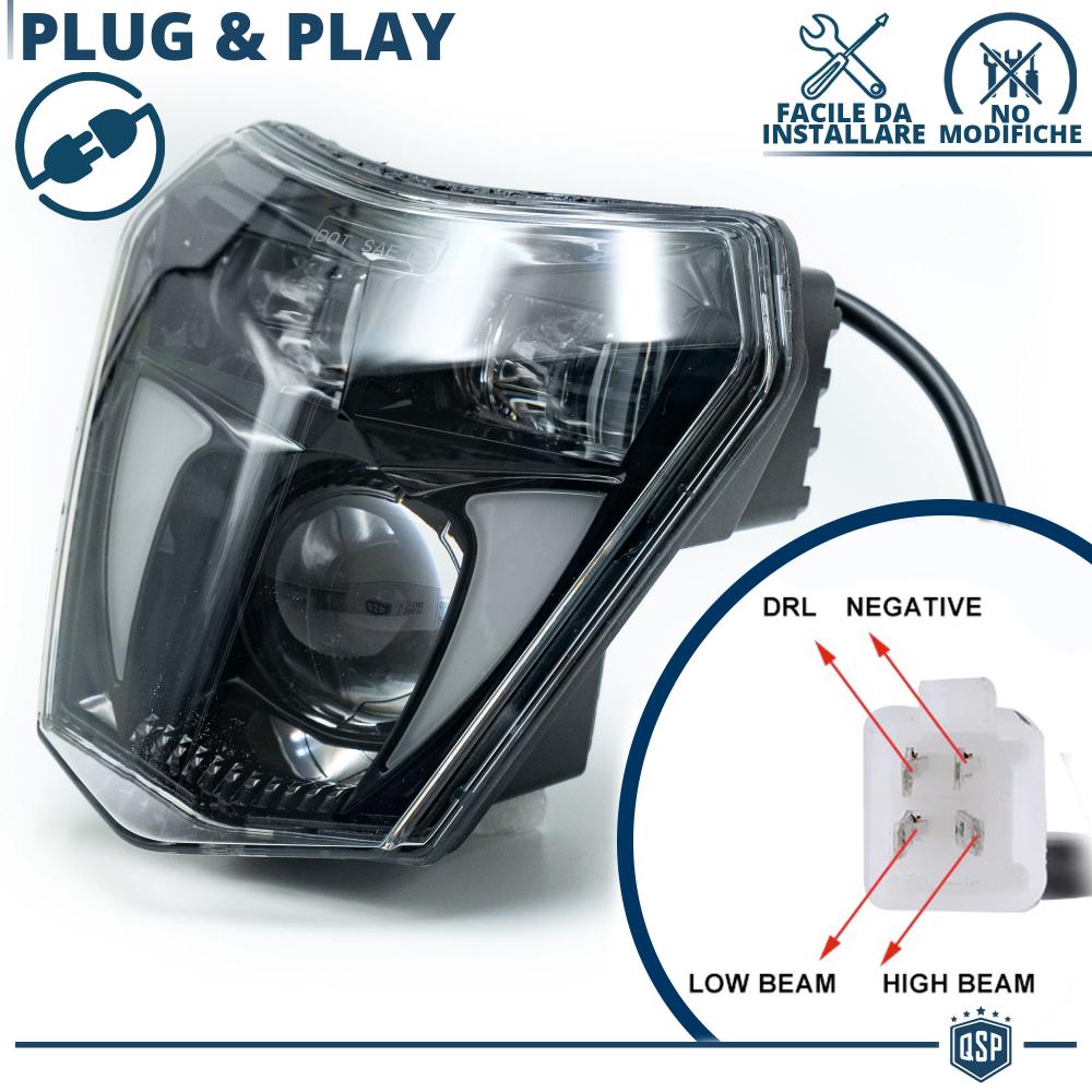 LED HEADLIGHT For KTM Motorcycles APPROVED for Street