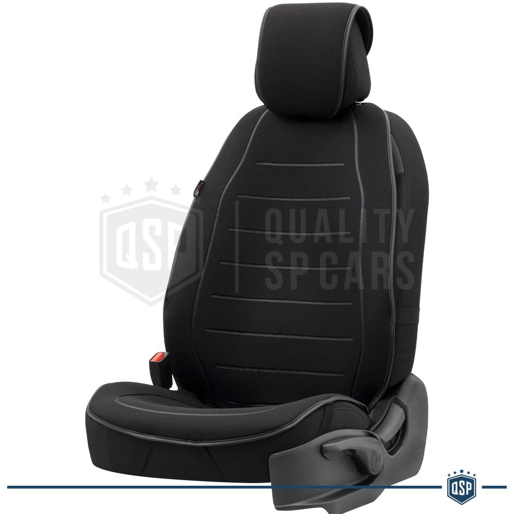 kewago protezione per schienale e sedile. Tappeto universale Anti sporco,  resistente ai calci, adatto per la maggior parte dei sedili auto. Nero  senza