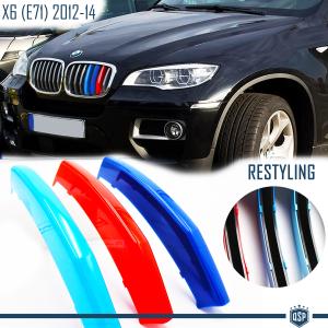 COVER Rigide Fasce calandra in ABS Colori M SPORT per BMW X6 E71 Restyling 2012-2014