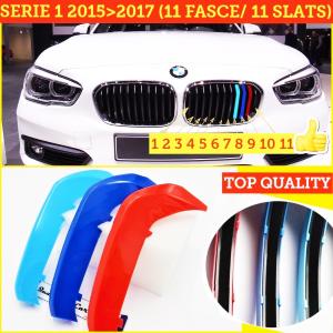 3x ABS Grille COVER STRIPES in Colors M Sport for BMW 1 Series (F20 F21) Facelift '15-'17 with 11 Grills Calander