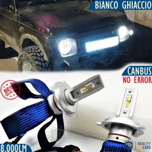 Lampade LED H4 per SUZUKI SAMURAI Anabbaglianti + Abbaglianti CANbus | 6500K Bianco Ghiaccio