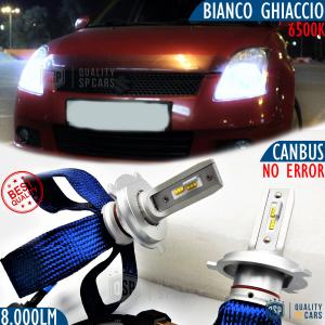 Lampade LED H4 per SUZUKI SWIFT 3 Anabbaglianti + Abbaglianti CANbus | 6500K Bianco Ghiaccio