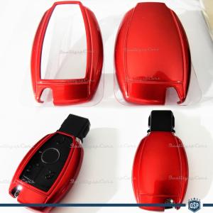 Red Hard Remote Key Cover for MERCEDES GLC PROTECTOR Shell Case in Thermal Abs