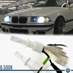 KIT FULL LED HEADLIGHT H1 FOR BMW 3 SERIES (E36) Until '94 LOWBEAM CANBUS 6500K 8000LM WHITE ICE