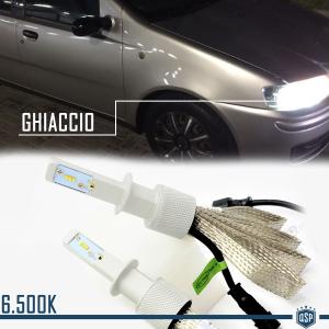 Kit Lampade Led H1 Anabbaglianti per FIAT PUNTO 2 Pre-Restyling | Canbus NO ERROR | 6500K 8000LM Bianco Ghiaccio | Professionale
