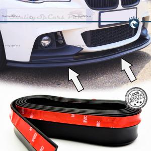 Adhesive SPOILER FOR BMW 2 Series-i3, Bumper Lip or Side Skirt in BLACK EPDM flexible